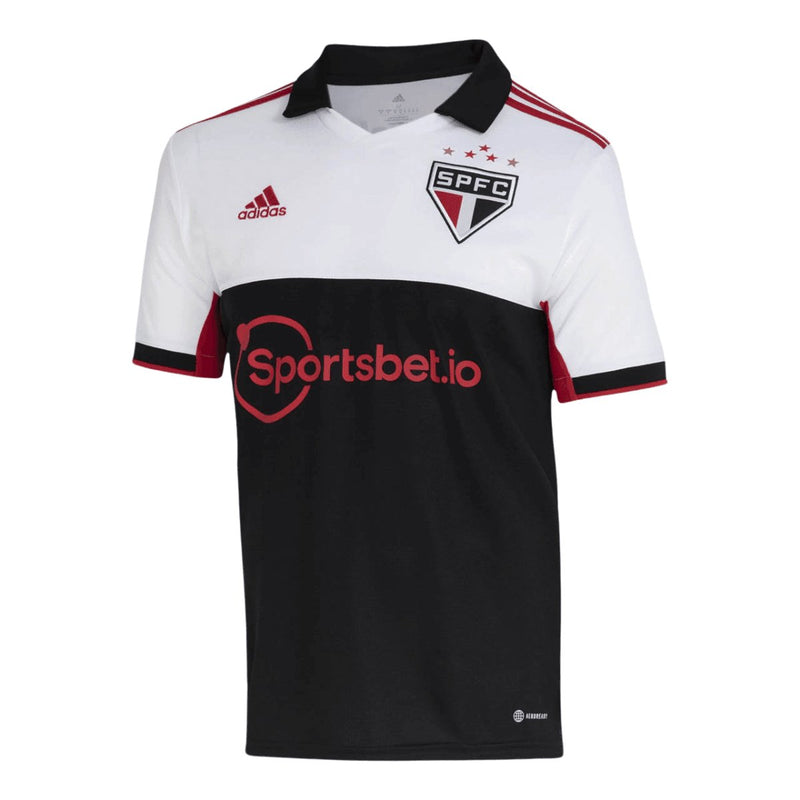 Camisa São Paulo III 22/23 - Adidas Torcedor Masculina - Preto e Vermelho - FutStore Oficial!