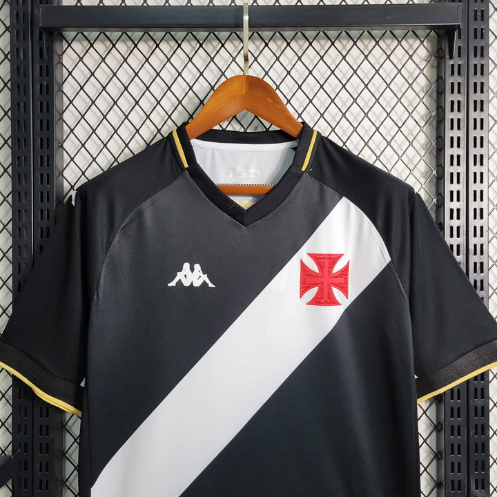 Camisa Vasco da Gama I 23/24 - Kappa Torcedor Masculina - Preta - FutStore Oficial!