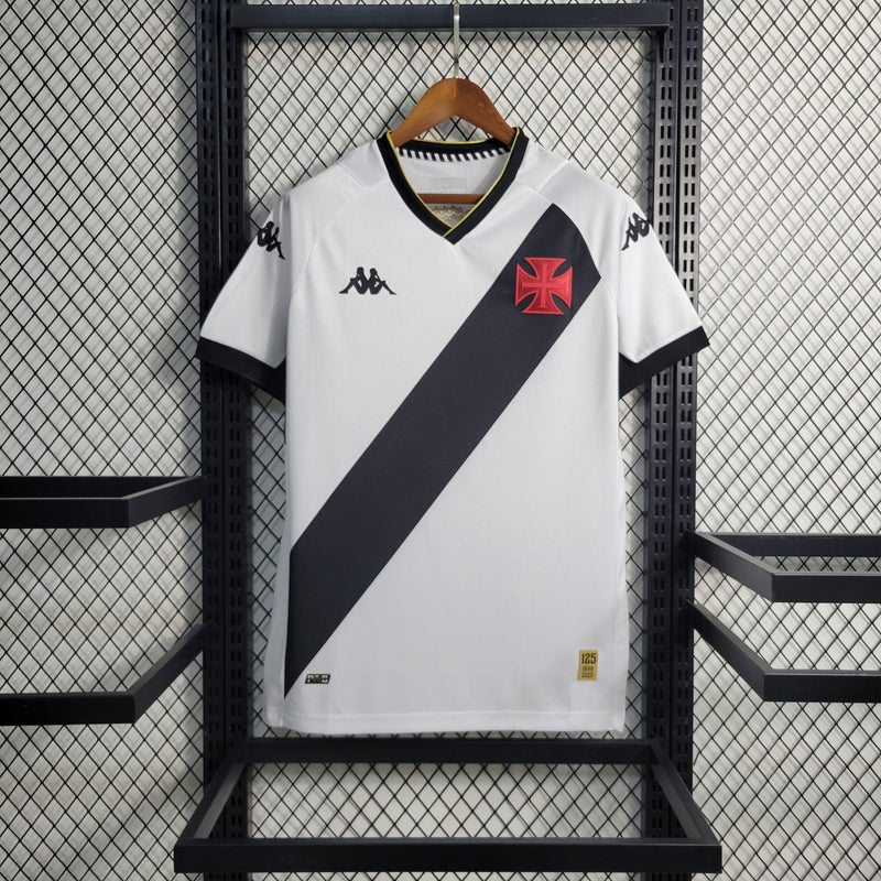 Camisa Vasco da Gama II 23/24 - Kappa Torcedor Masculina - Branca - FutStore Oficial!