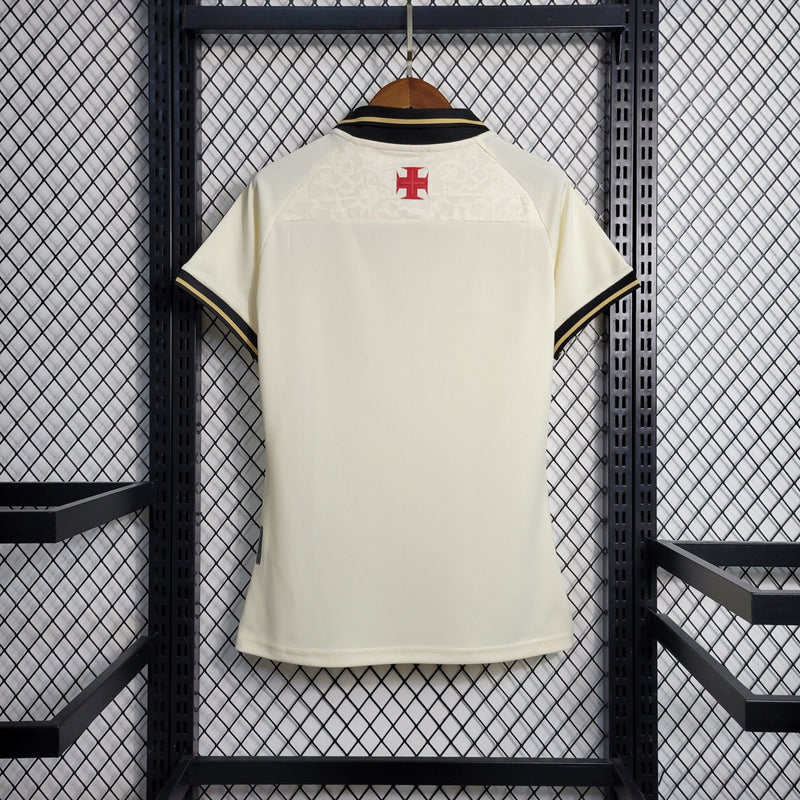 Camisa Vasco III 22/23 - Bege - Kappa Torcedor Pro Feminina - FutStore Oficial!