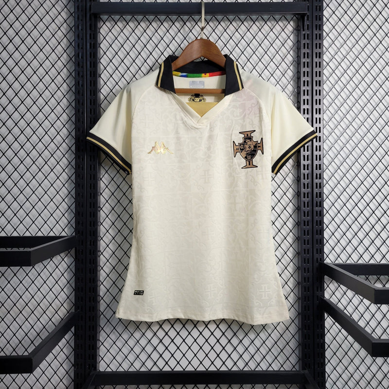 Camisa Vasco III 22/23 - Bege - Kappa Torcedor Pro Feminina - FutStore Oficial!