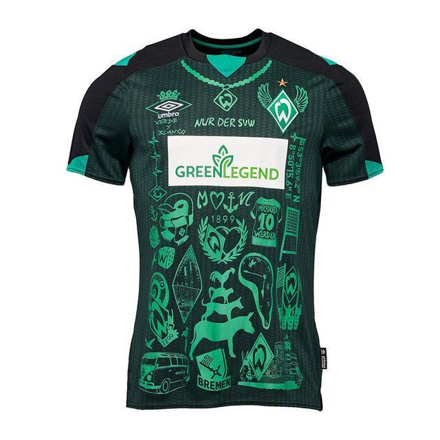 Camisa Werder Bremen 22/23 Edição Especial - Umbro preto e verde - FutStore Oficial!