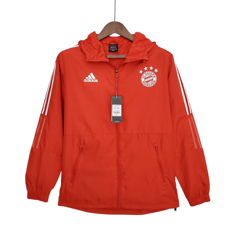 Corta Vento Bayer 2022 - Adidas Vermelho - FutStore Oficial!