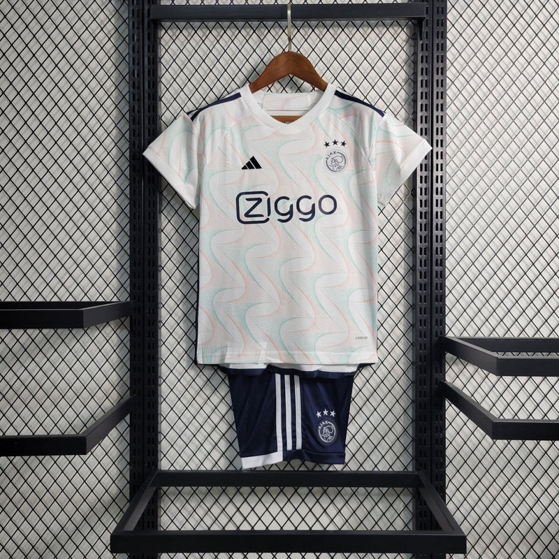 Kit Infantil Ajax Away 23/24 - FutStore Oficial!