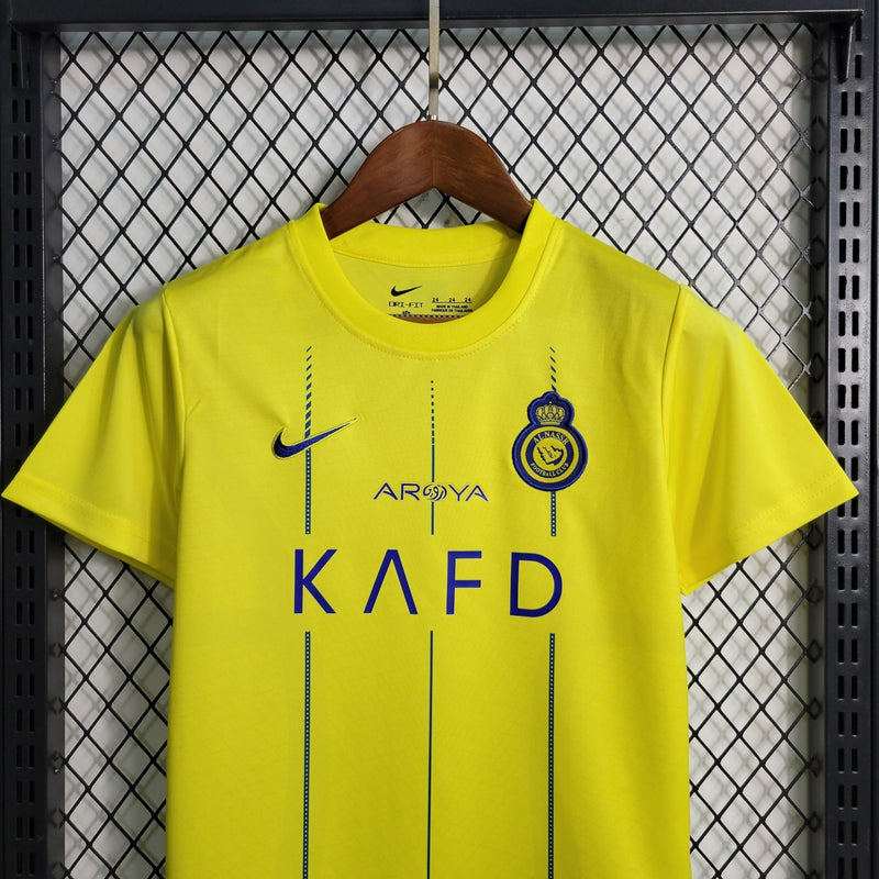 Kit Infantil Al Nassr Home 23/24 - FutStore Oficial!