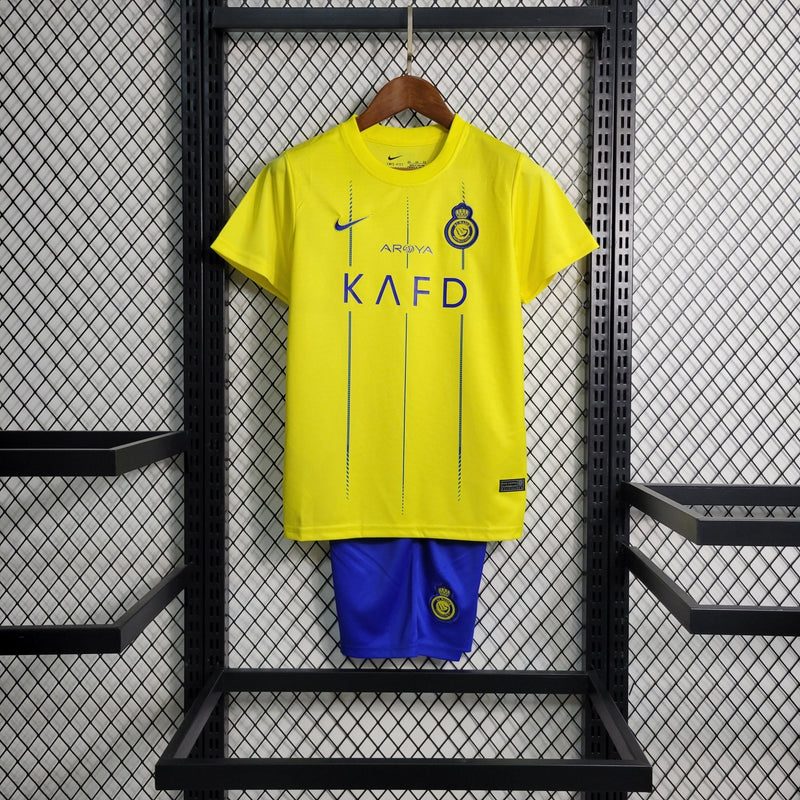 Kit Infantil Al Nassr Home 23/24 - FutStore Oficial!