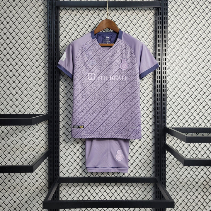 Kit Infantil Al-Nassr Terceira Camisa 23/24 - FutStore Oficial!