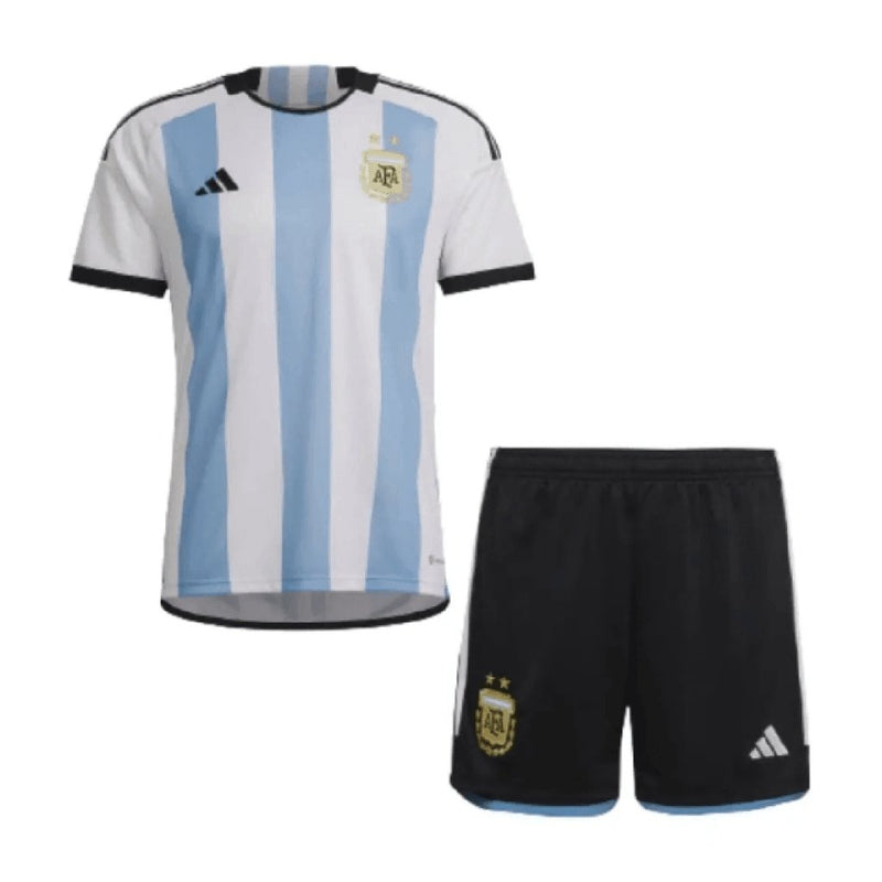 Kit infantil Argentina Personalizado Messi numero 10- Copa do Mundo - FutStore Oficial!