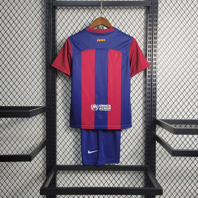 Kit Infantil Barcelona Titular 23/24 - FutStore Oficial!