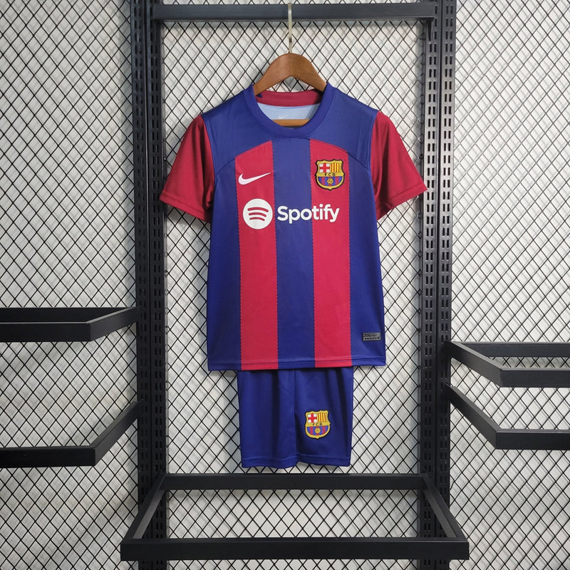 Kit Infantil Barcelona Titular 23/24 - FutStore Oficial!