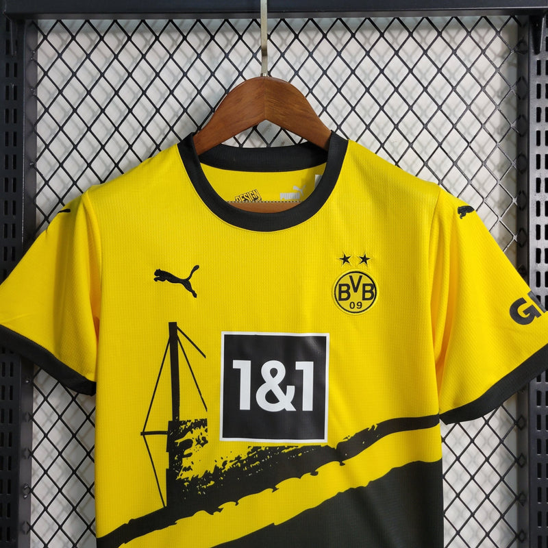 Kit Infantil Borussia Dortmund Home 23/24 - FutStore Oficial!