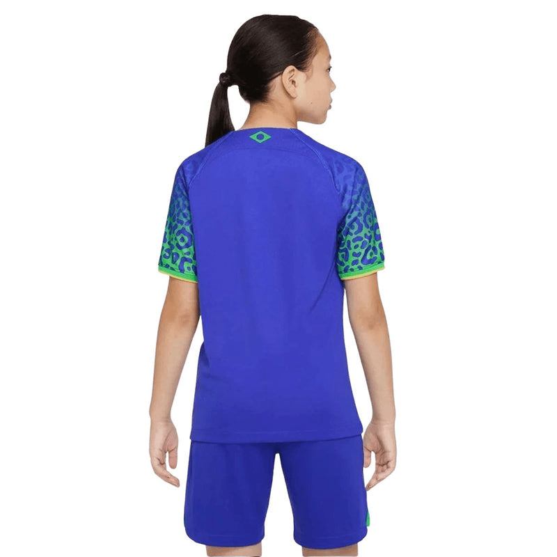 Kit Infantil Brasil Copa do Mundo 2022 - Nike Azul - FutStore Oficial!