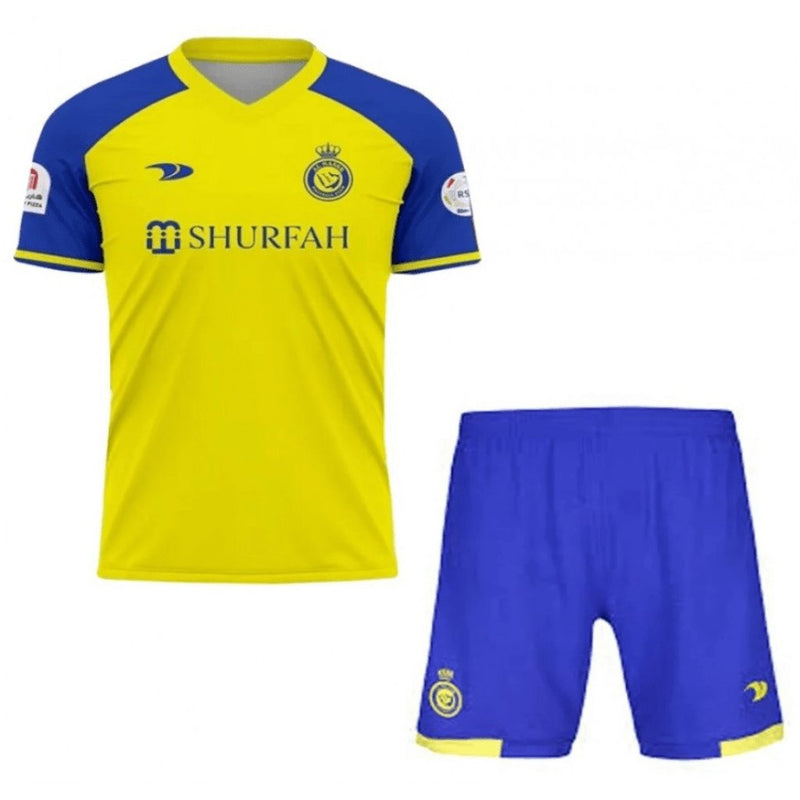 Kit Infantil Cristiano Ronaldo 7 - Al Nassr I 2023/24 - FutStore Oficial!