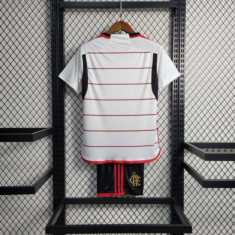 Kit Infantil Flamengo Away 23/24 - FutStore Oficial!