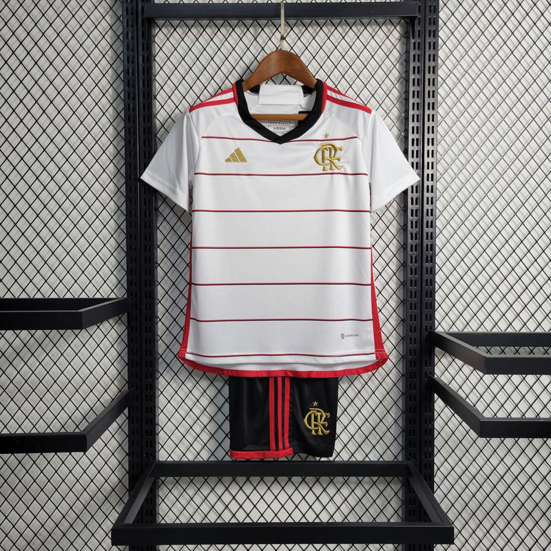 Kit Infantil Flamengo Away 23/24 - FutStore Oficial!