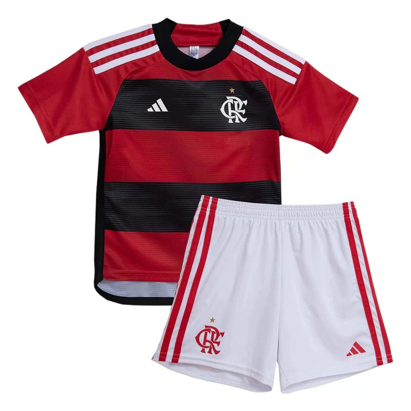 Kit infantil Flamengo I 23/24 - Adidas - FutStore Oficial!