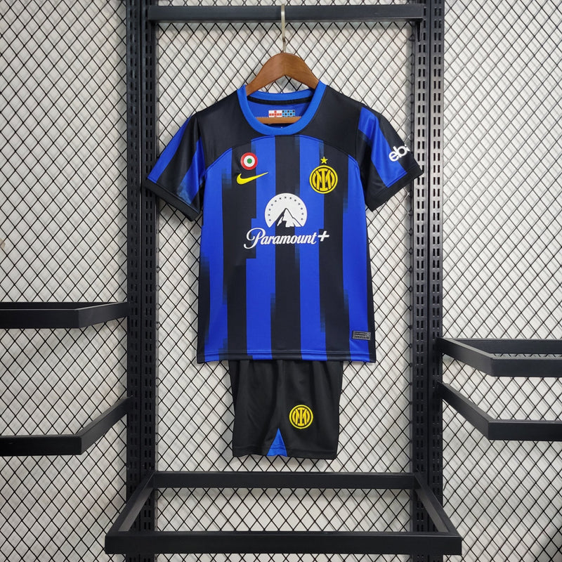 Kit Infantil Inter De Milão Home 23/24 - FutStore Oficial!