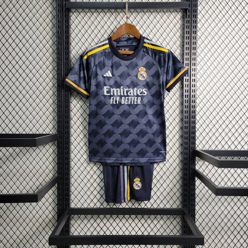 Kit Infantil Real Madrid Away 23/24 - FutStore Oficial!