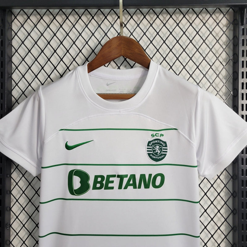 Kit Infantil Sporting Away 23/24 - FutStore Oficial!