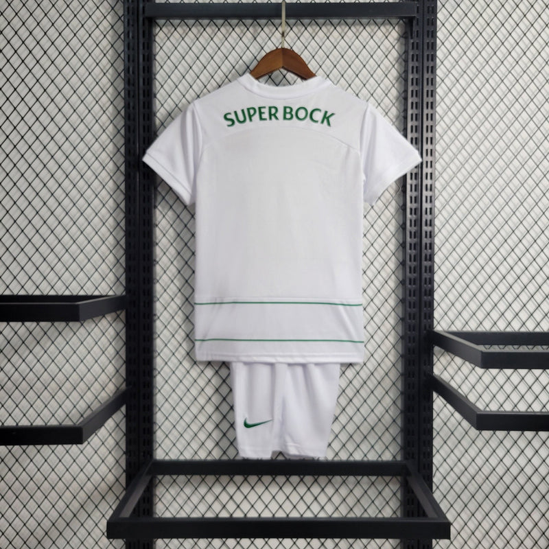 Kit Infantil Sporting Away 23/24 - FutStore Oficial!