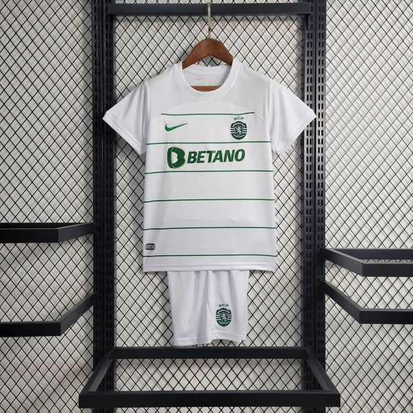 Kit Infantil Sporting Away 23/24 - FutStore Oficial!