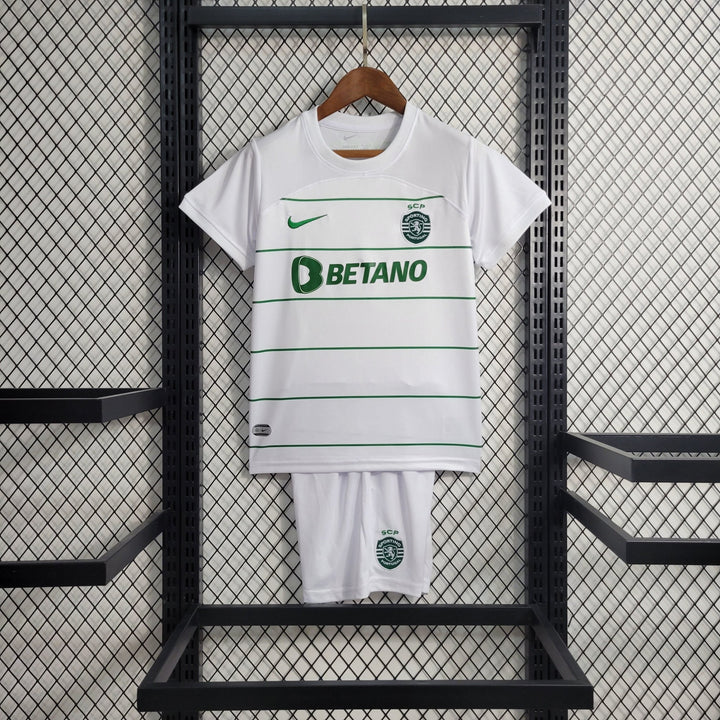 Kit Infantil Sporting Away 23/24 - FutStore Oficial!