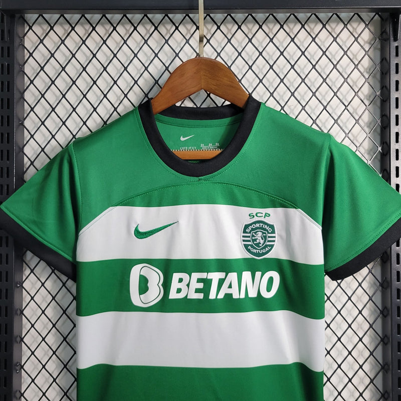 Kit Infantil Sporting Home 23/24 - FutStore Oficial!