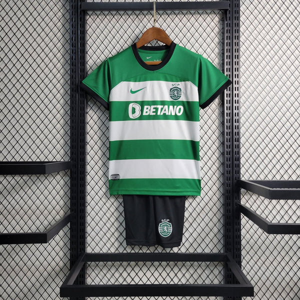 Kit Infantil Sporting Home 23/24 - FutStore Oficial!