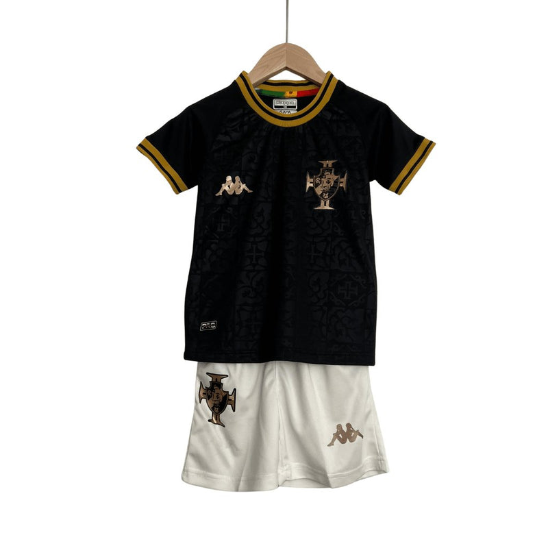 Kit Infantil Vasco Black Edição Especial 22/23 - Kappa - FutStore Oficial!